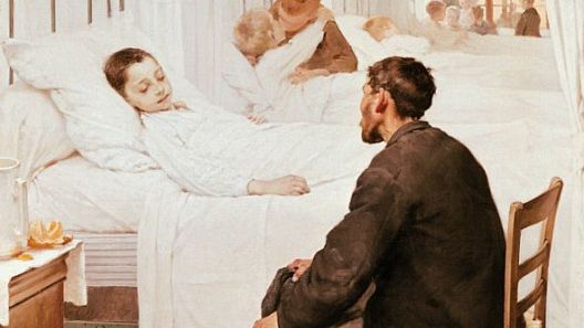 Генри Жюль Жан Жоффруа. День посещений в больнице
