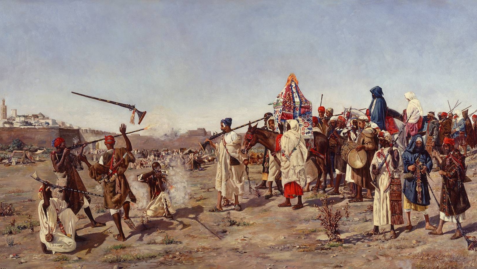 Хосе Гальегос-и-Арноса. Марокканская свадьба. 1881