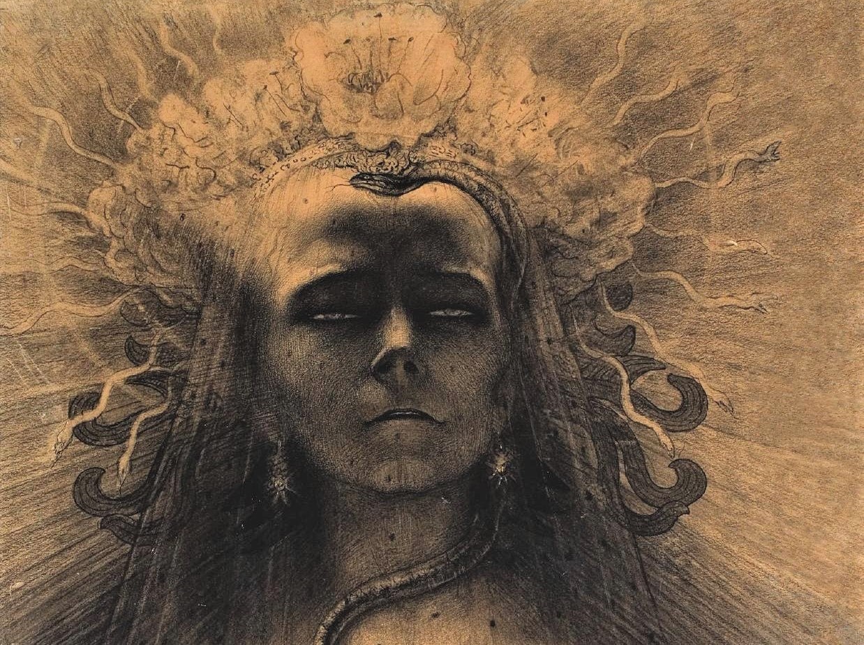 Жан Дельвиль. Идол порока (фрагмент). 1891
