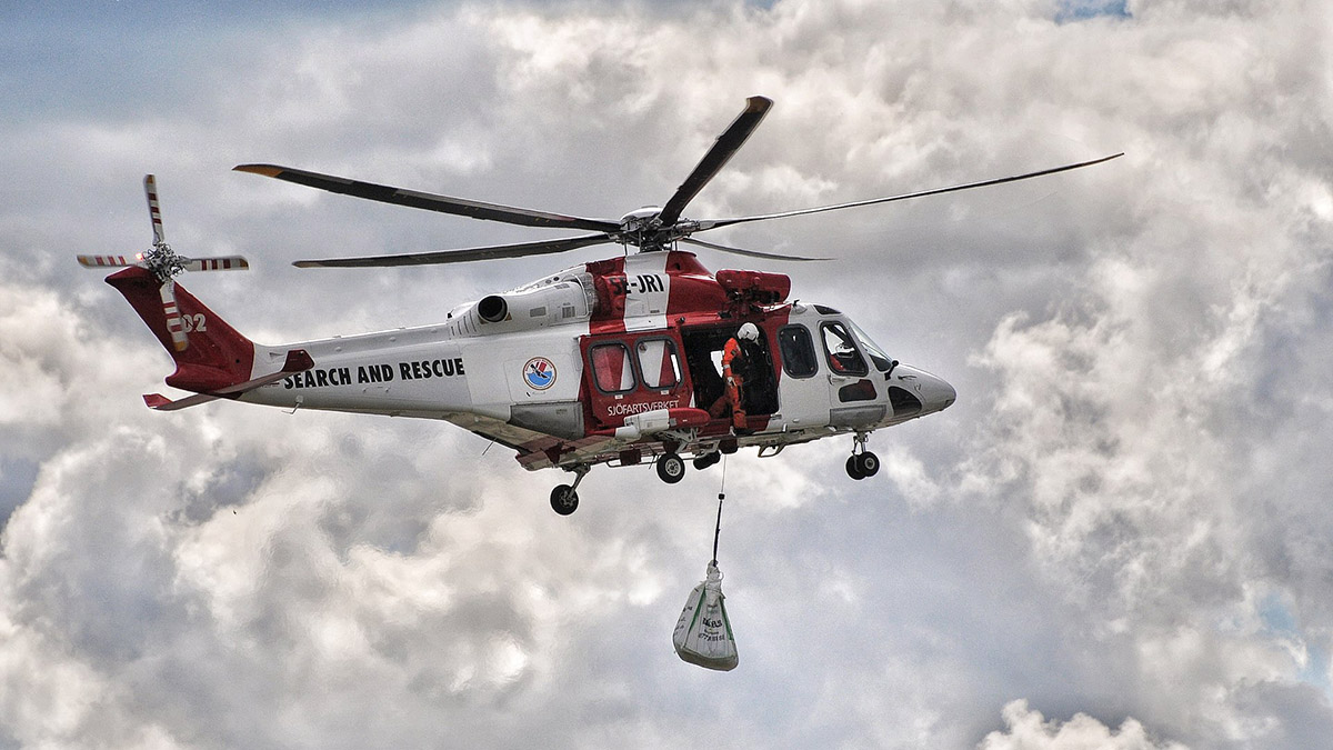 Спасательный вертолет типа AW139 Морской администрации Швеции