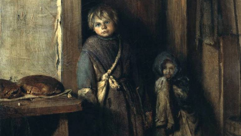Павел Чистяков. Нищие дети. 1861