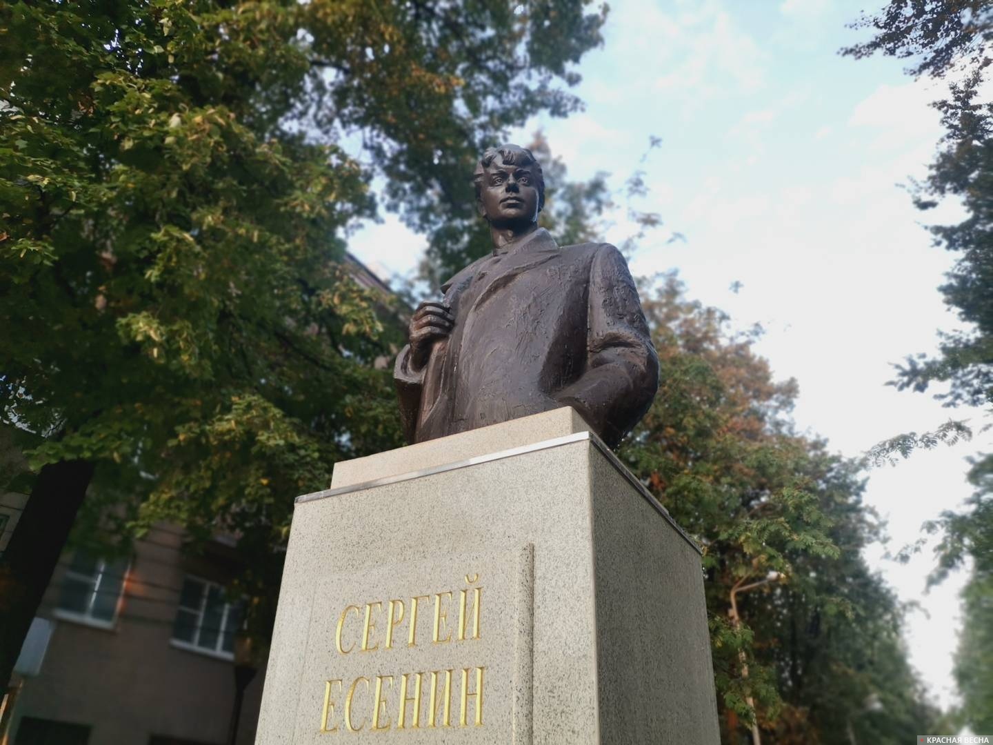 Памятник Сергею Есенину в Воронеже.
