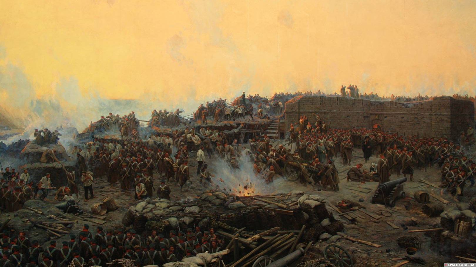 Панорама Оборона Севастополя 1854–1855 гг. (фрагмент) Крым, Севастополь.