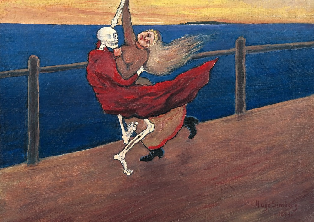 Хуго Симберг. Танцующая смерть. 1899