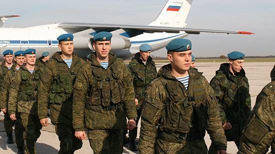 Российские и белорусские десантники