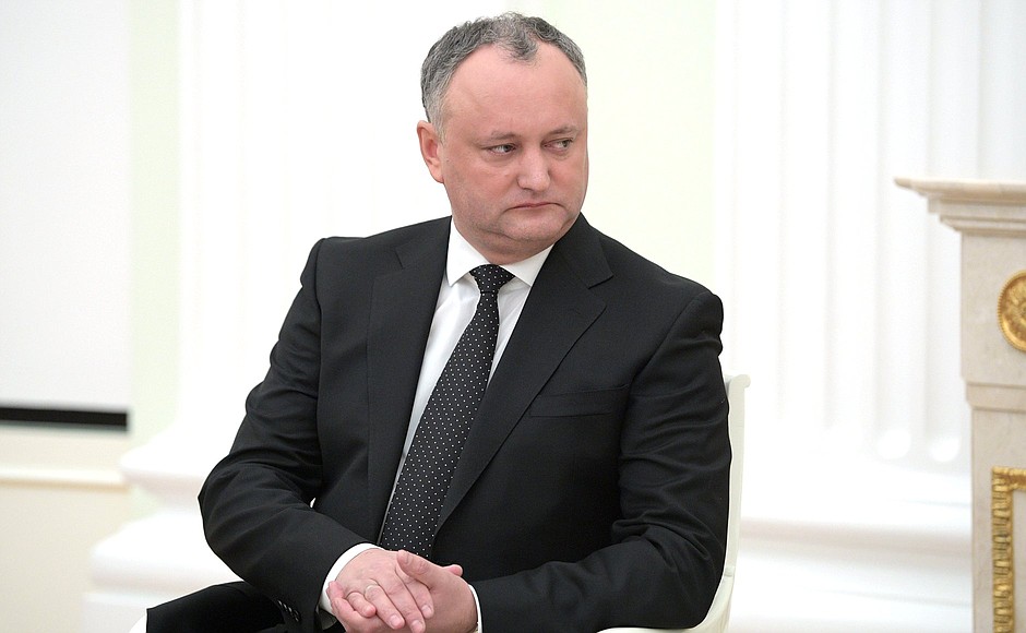 Президент Молдовы Игорь Додон хотел бы временно заморозить европомощь [kremlin.ru]