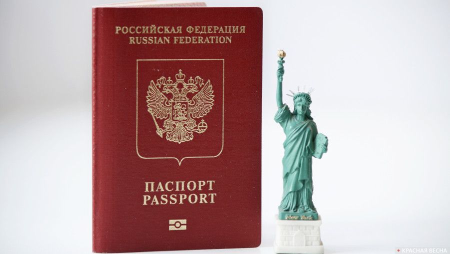 Заграничный паспорт и Статуя Свободы