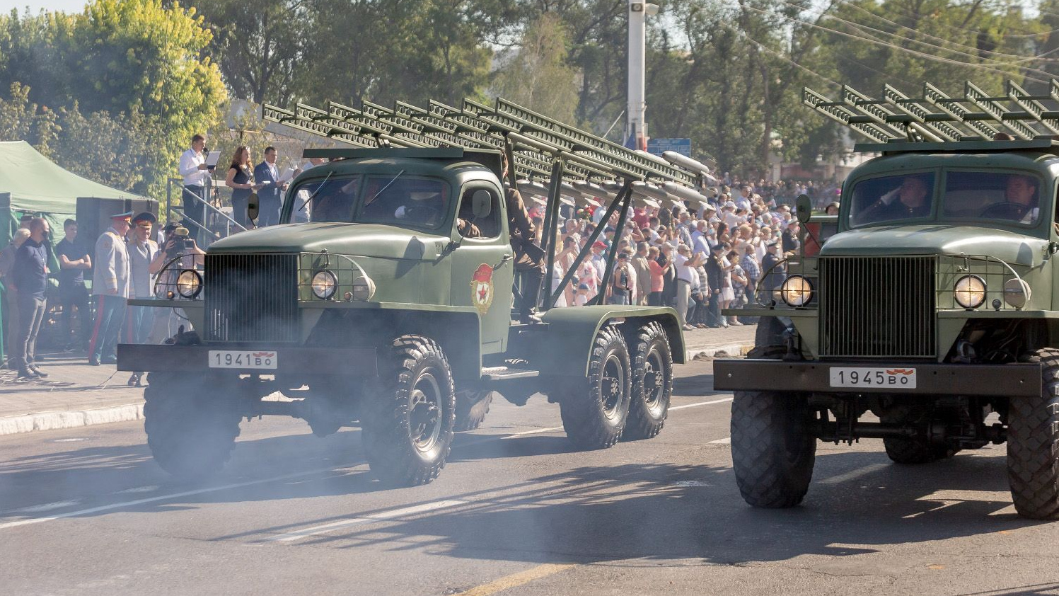 Военный парад в честь 30-летия Приднестровья. Тирасполь