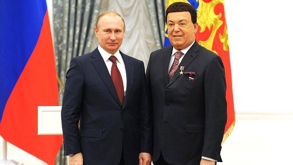 Владимир Путин и Иосиф Кобзон