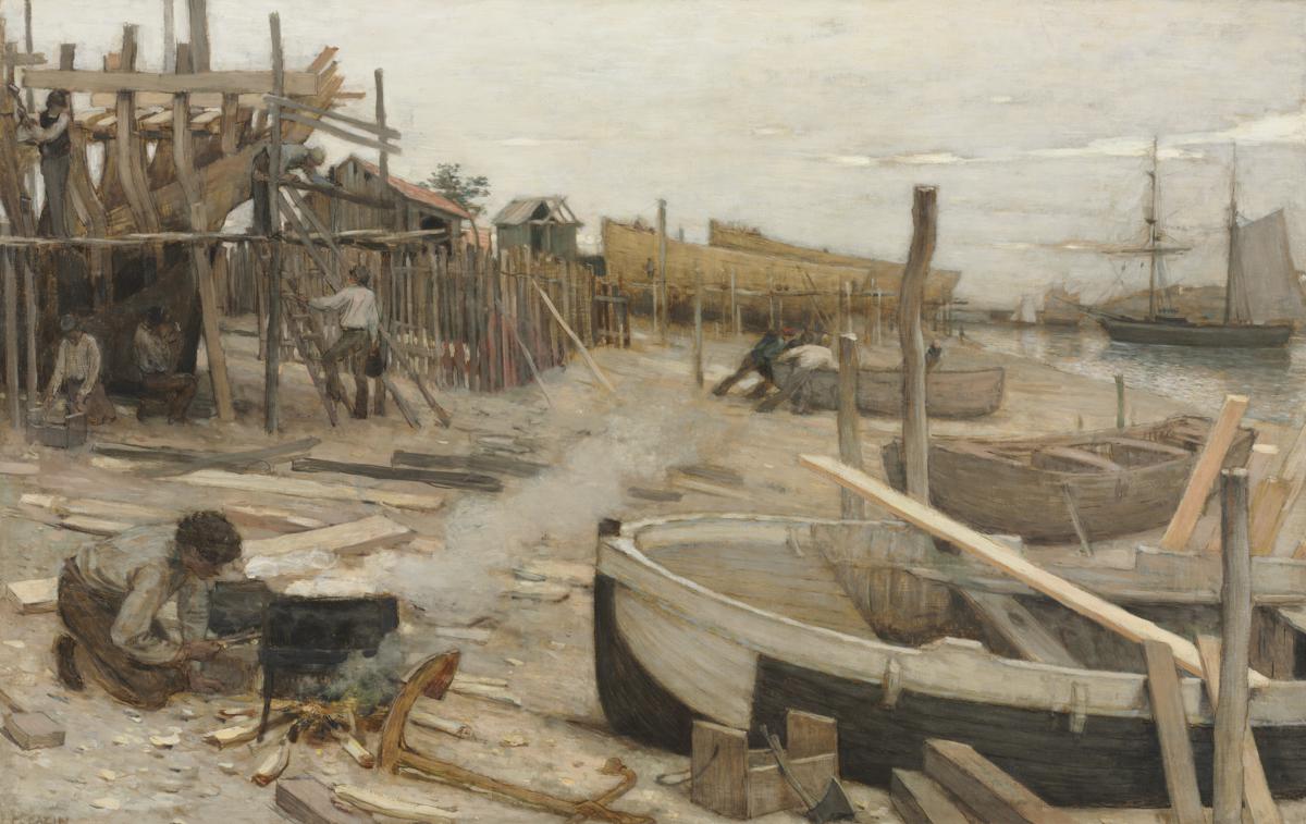 Жан-Шарль Казен. Верфь. Около 1875