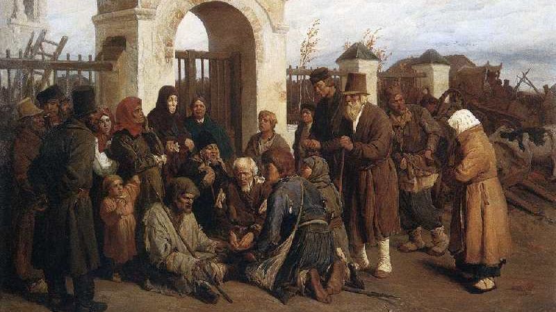 Виктор Васнецов. Нищие певцы (Богомольцы). 1873 