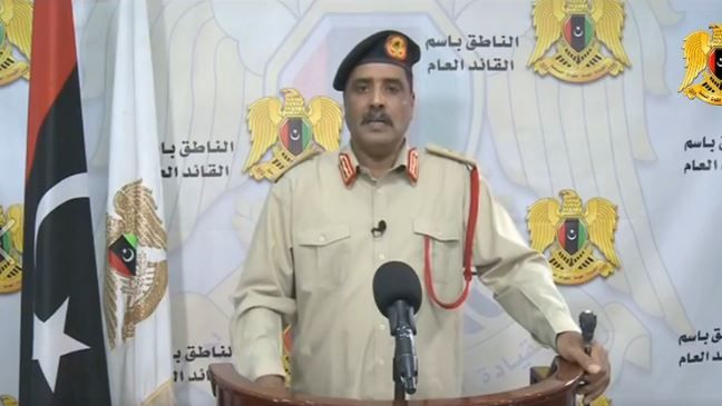 Цитата с пресс-конференции официального представителя Ливийской национальной армии генерал-майора Ахмед аль-Мисмари 21 мая