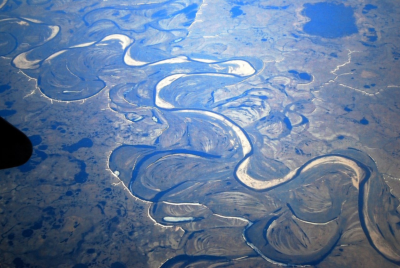 Ямальский ландшафт с борта самолёта