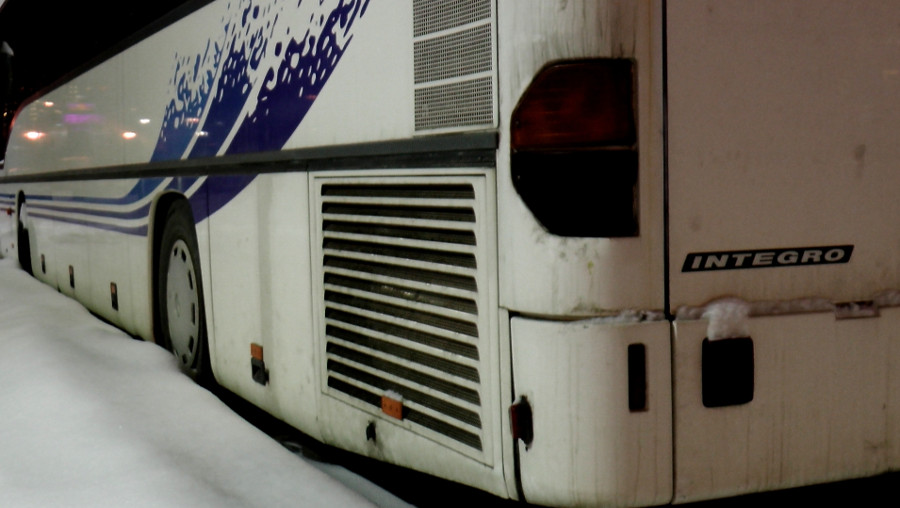 Автобус зимой