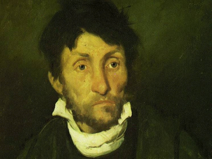 Теодор Жерико. Портрет клептомана (фрагмент). Около 1822