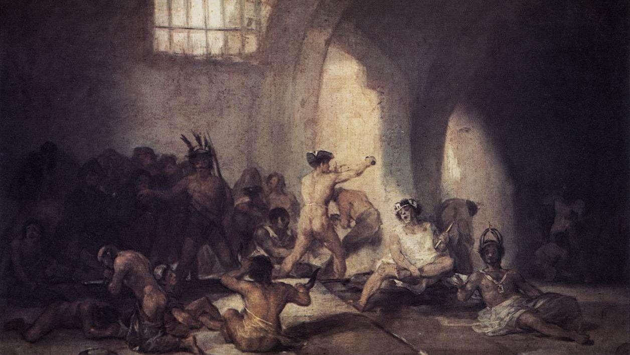 Франсиско де Гойя. Сумасшедший дом. 1814 год