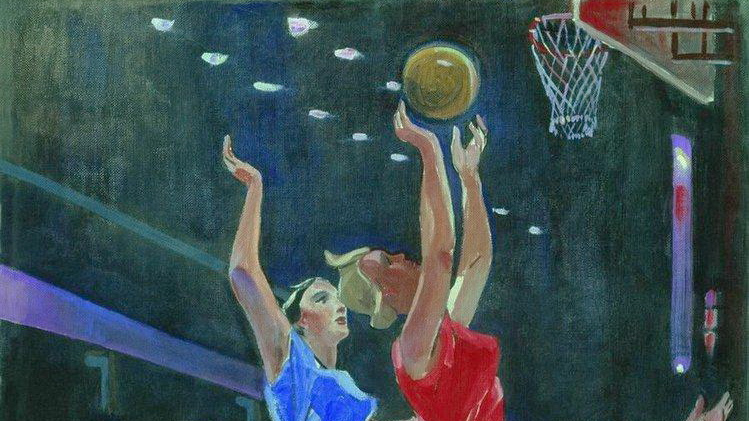 Александр Дейнека. Баскетбол (фрагмент). 1962