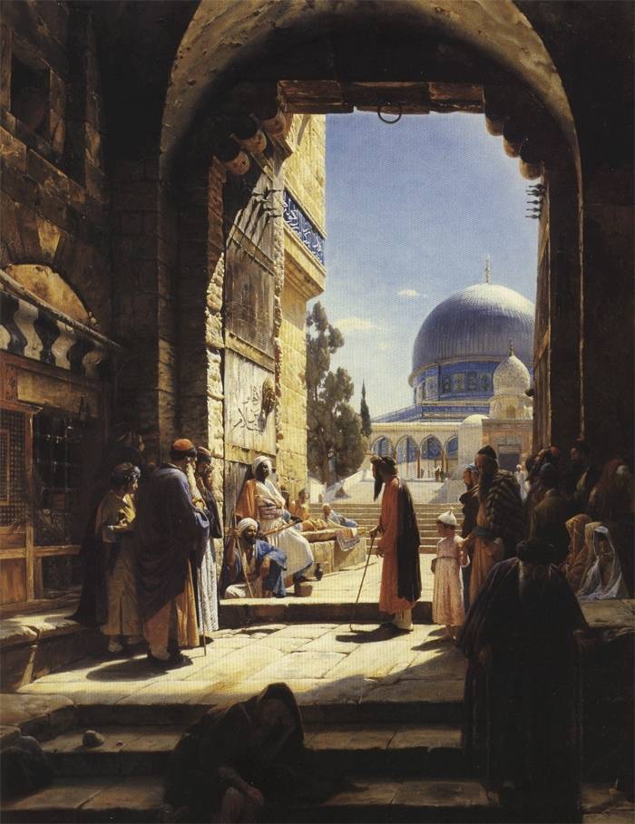 Густав Бауэрфайнд. Мечеть Купол скалы в Иерусалиме