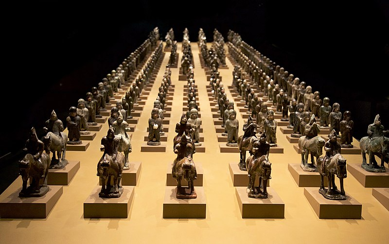 Гробница Терракотовая группа фигурок, Северная Вэй (гробница Сыма Цзиньлуна)