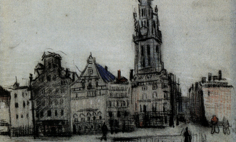 Винсент Ван Гог. Большой рынок в Антверпене. 1885