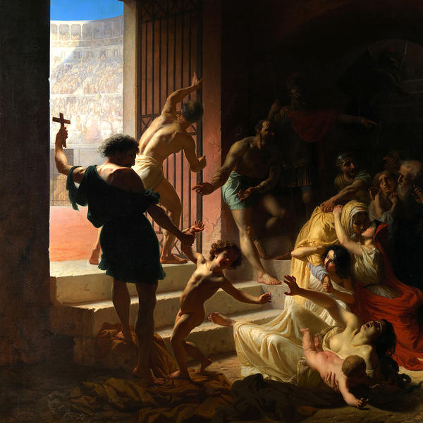 К. Флавицкий. Христианские мученики в Колизее. 1862 год.