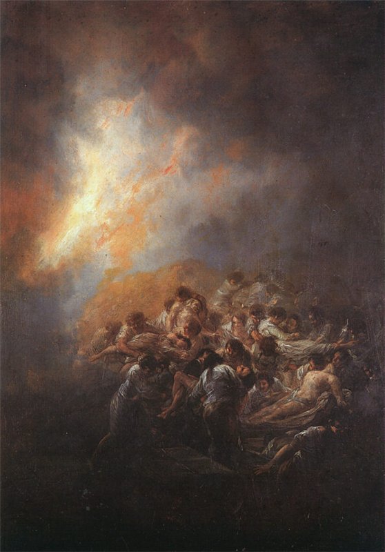 Франсиско де Гойя. Пожар. 1793