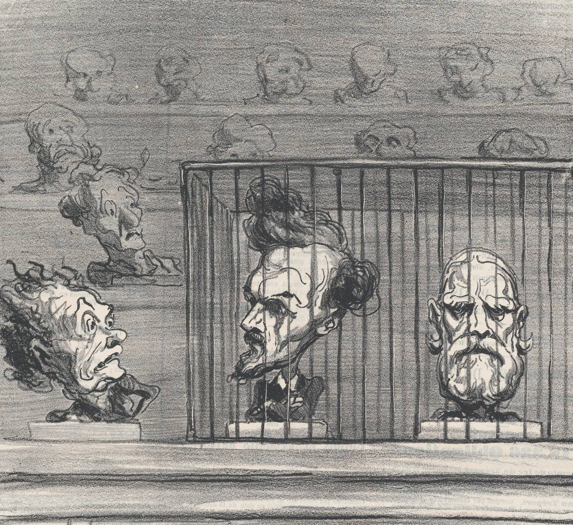 Оноре Домье. Предложение новой политической системы для лучшей изоляции реакционеров. 1870