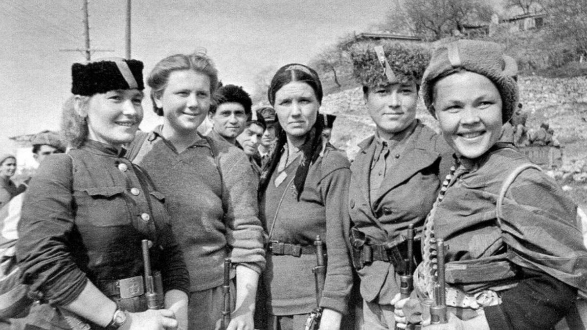 Партизанки, участвовавшие в освобождении Крыма