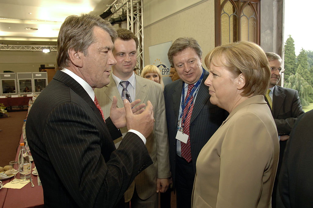 Виктор Ющенко и Ангела Меркель