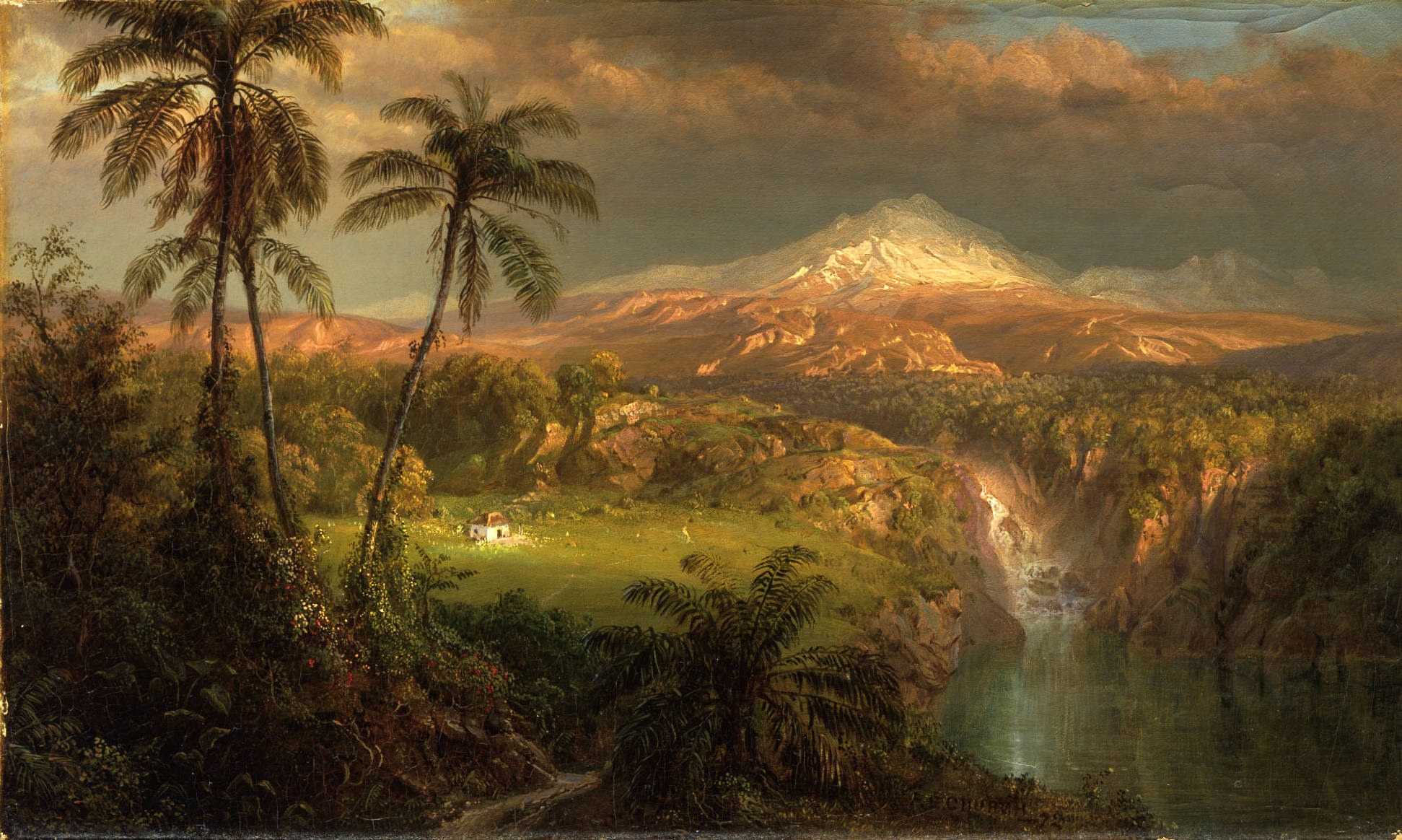 Фредерик Эдвин Чёрч. Проходящий ливень в тропиках. 1872