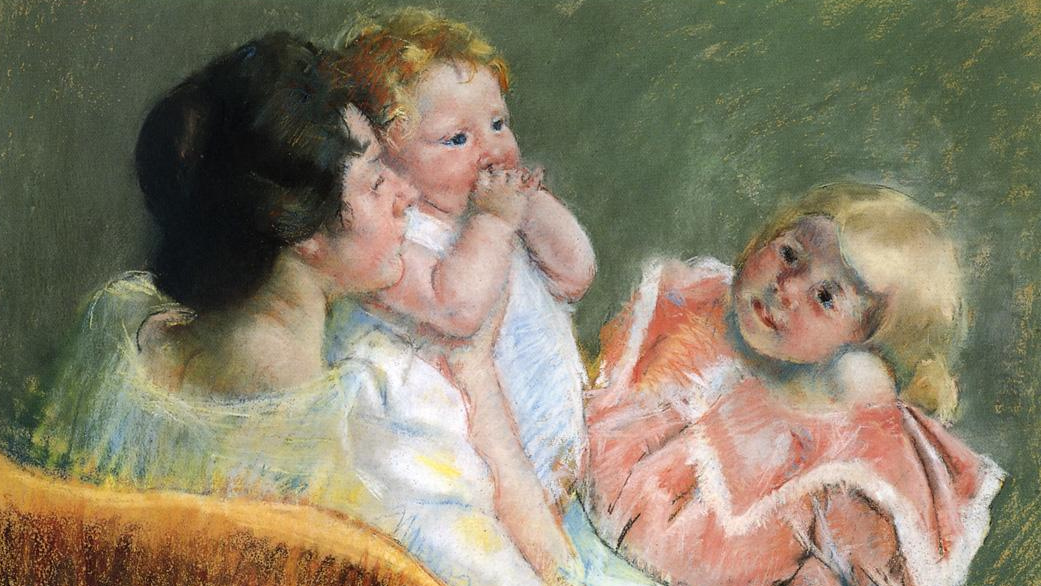 Кассат Мэри. Мать и дети. 1901 (фрагмент)