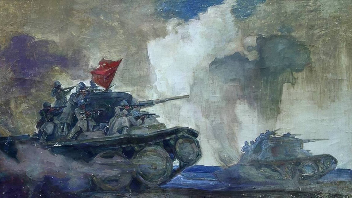Александр Тюлькин. Танковый десант. 1940 -е