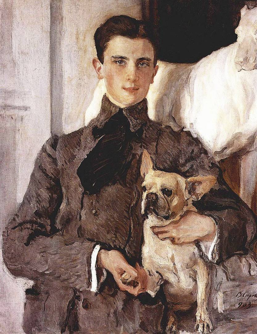 В. Серов. Портрет графа Феликса Сумарокова-Эльстона (фрагмент). 1903 г.