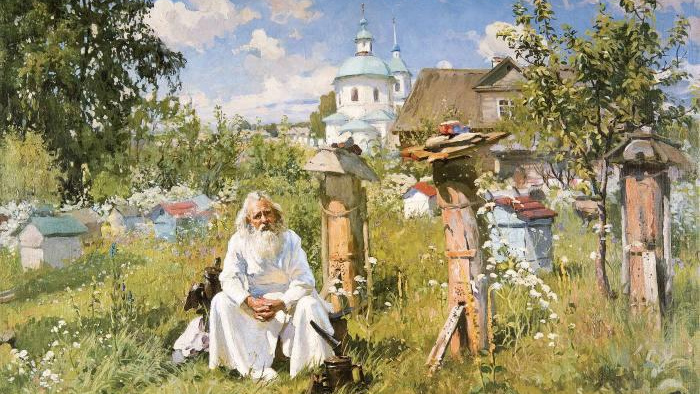 На пасеке. 1916