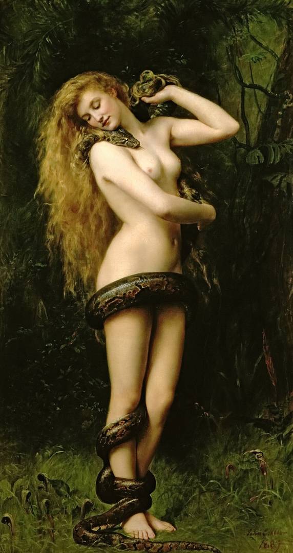 Джон Кольер. Лилит со Змеем. 1886