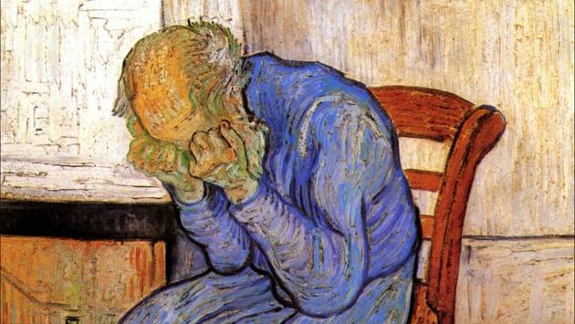 Винсент Ван Гог. Старик в печали. На пороге вечности. 1890