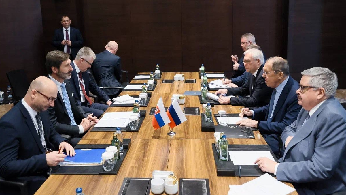 Переговоры главы МИД РФ Сергея Лаврова и главы МИД Словакии Юрая Бланара в Анталье 2 марта 2024 года