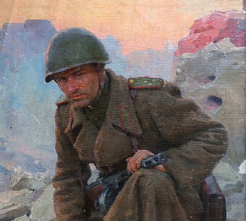 Юрий Волков. Солдат. Фрагмент. 1958-1959