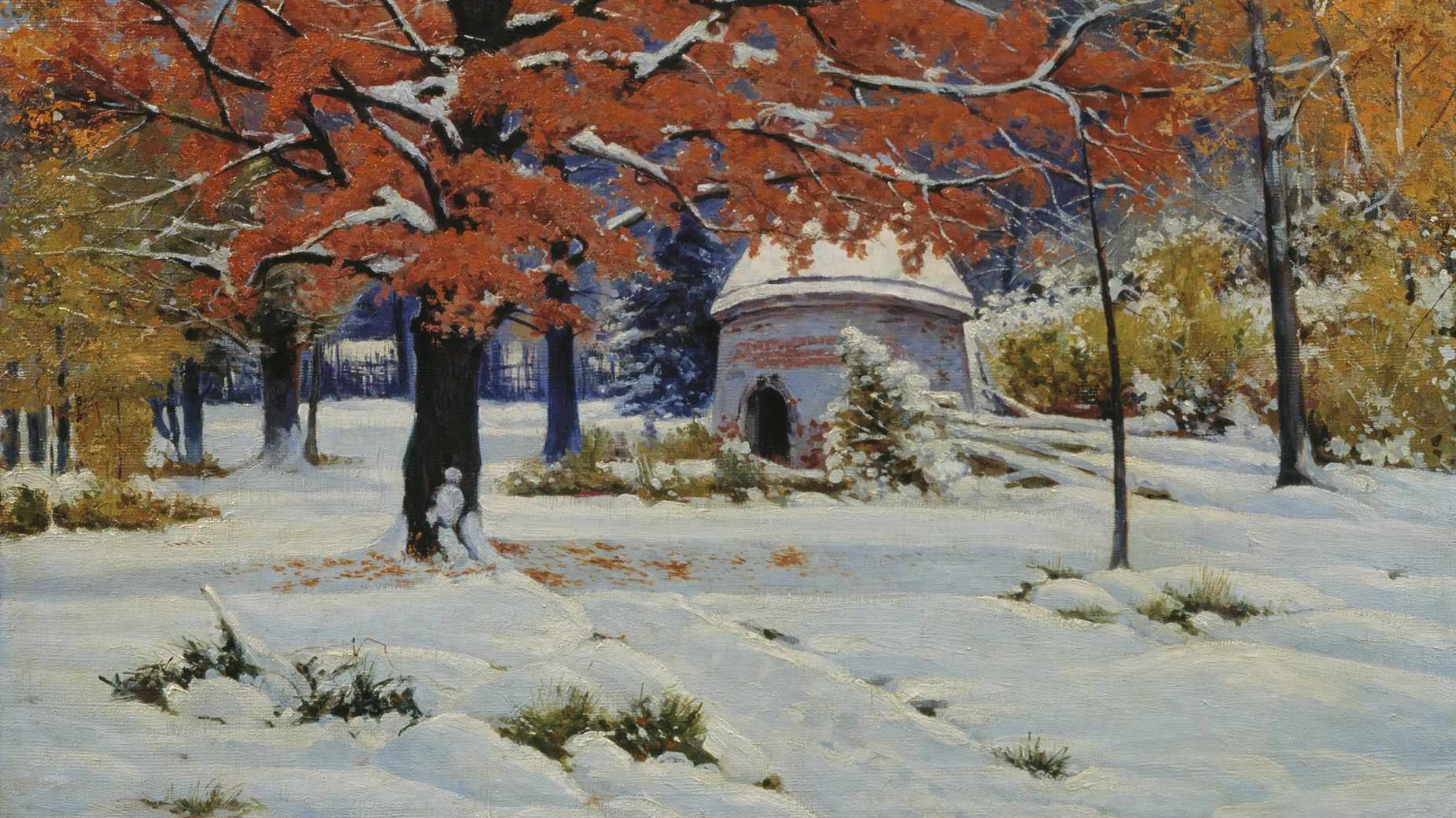 Константин Крыжицкий. Ранний снег. 1890-е