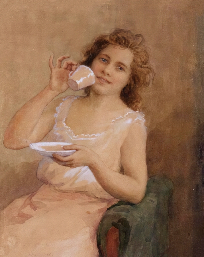 Федот Сычков. Утренний кофе. 1906