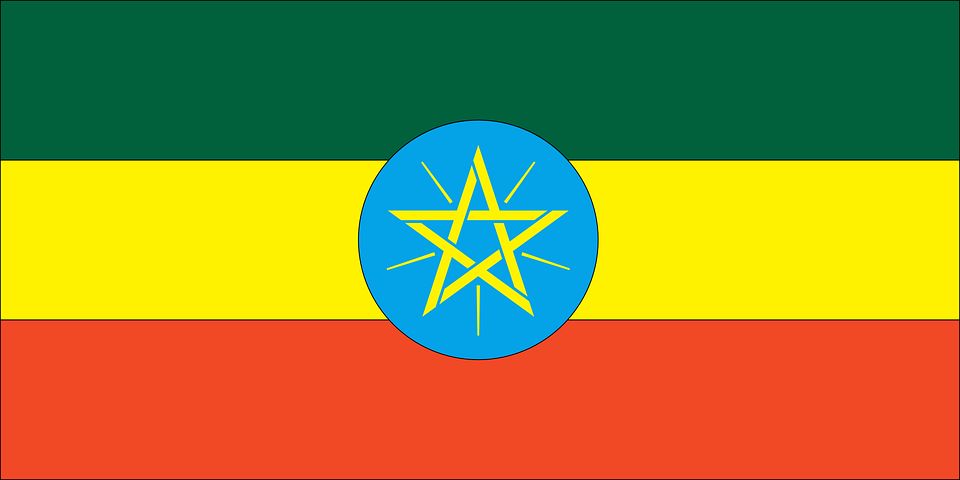 флаг, страна, эфиопия