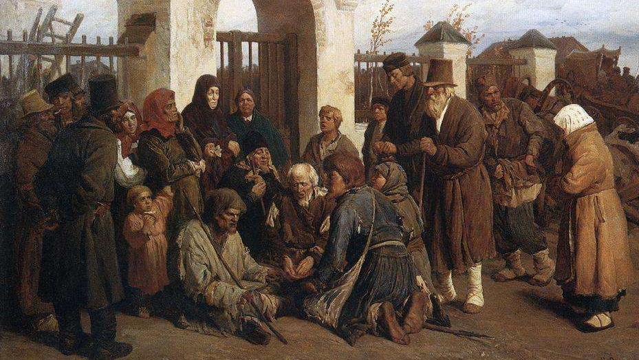 Виктор Васнецов. Бродячие нищие певцы. 1873