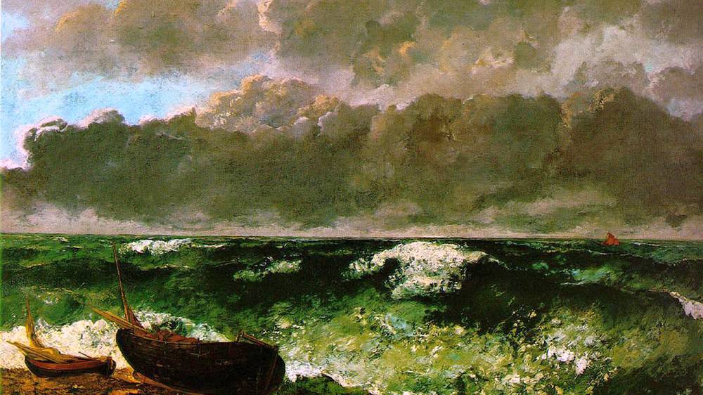 Гюстав Курбе. Бурное море. 1869