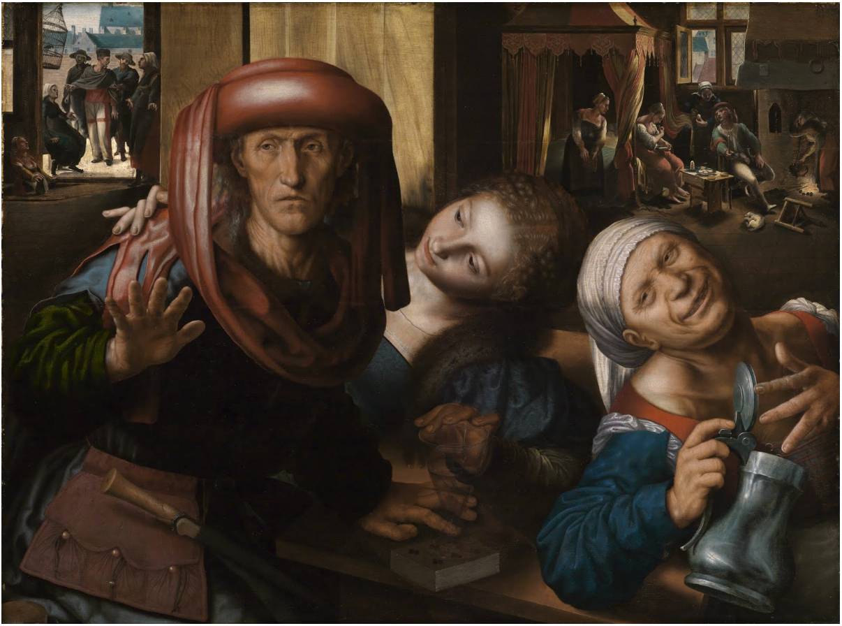 Ян ван Хемессен. Весёлая компания. 1545-1550