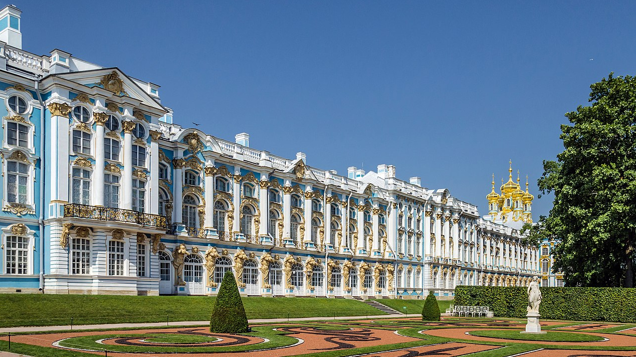 Екатерининский дворец в Царском селе. Санкт-Петербург