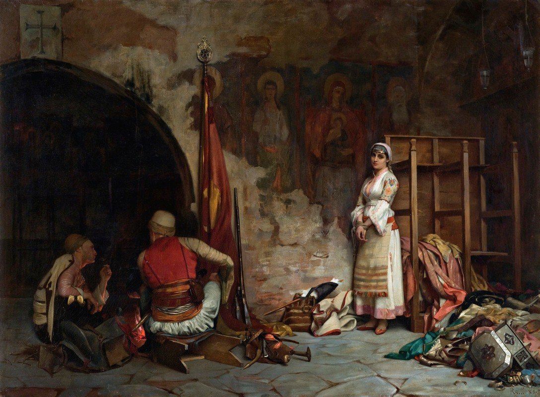 Теодорос Раллис. Добыча (Турецкий грабёж). 1885