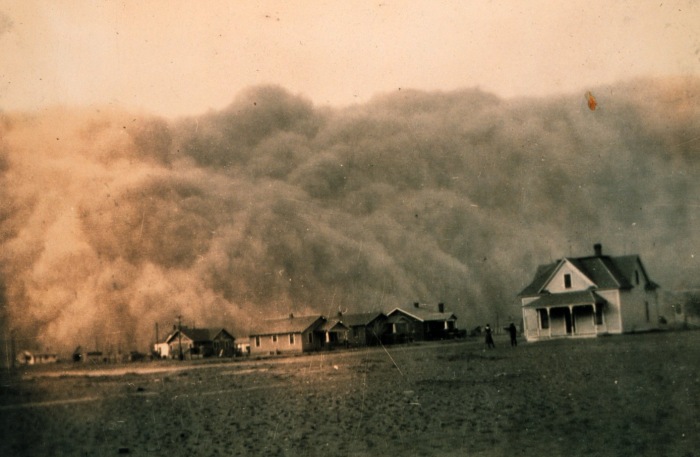 Пыльная буря в Техасе в 1930-е