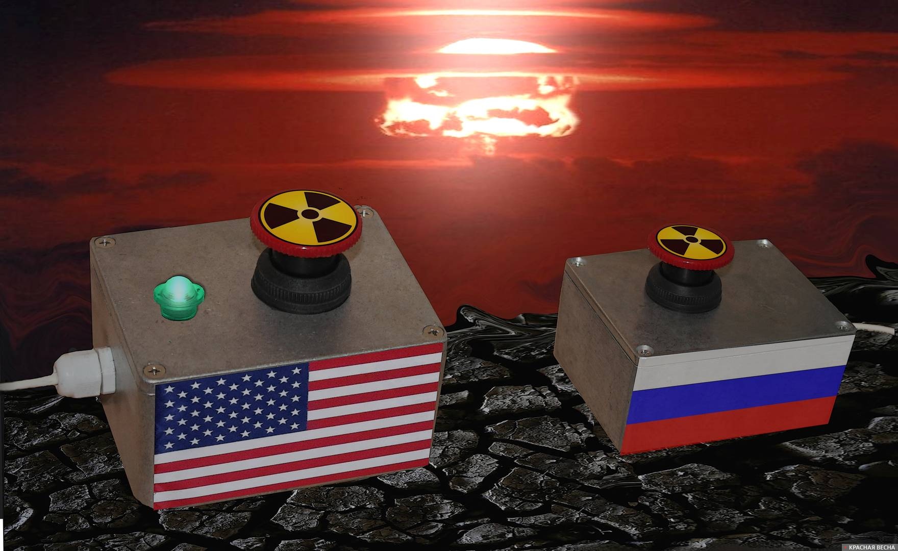 Ядерная кнопка США и России