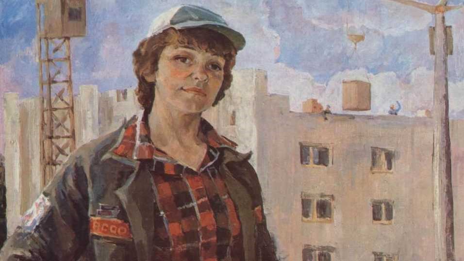 Татьяна Афанасьева. Боец стройотряда (фрагмент). 1982