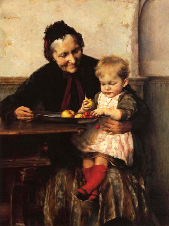 Георгиос Яковидис. Бабушкина любимица. 1893